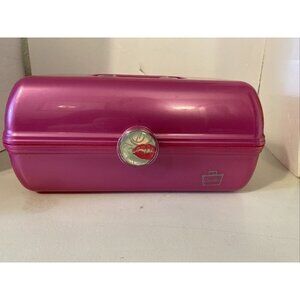 Caboodles On-the-Go Girl Classic Makeup Case Pink Metallic Cosmetic Box 7x12"